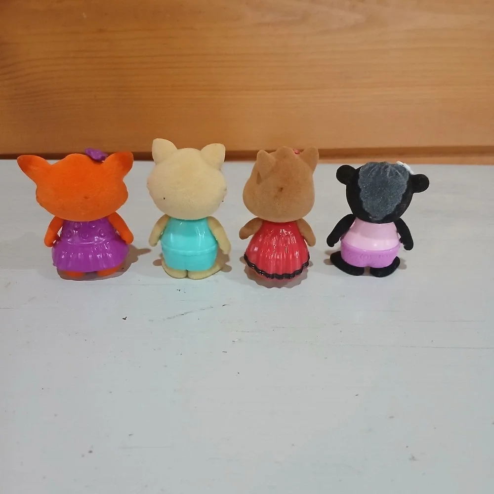 Lil Woodzeez Bobbleez‎ Bobblehead Animal Figures Lot of 4